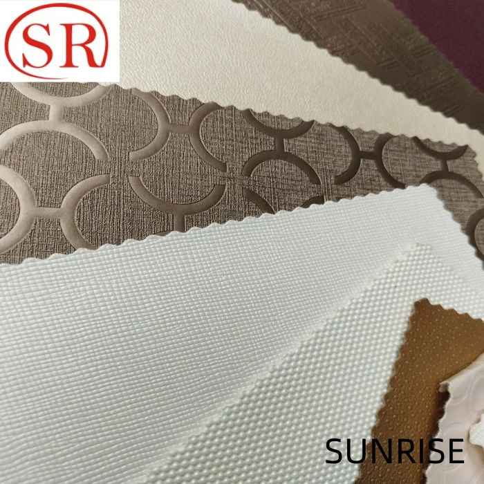 Manufacturer Custom Square Printed PVC Artificial Leather Wear Resistant For Bags