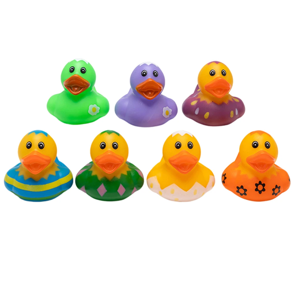 Mini bunny color assorted promotional small rabbit yellow pink black purple blue white bath float toy custom Easter rubber duck