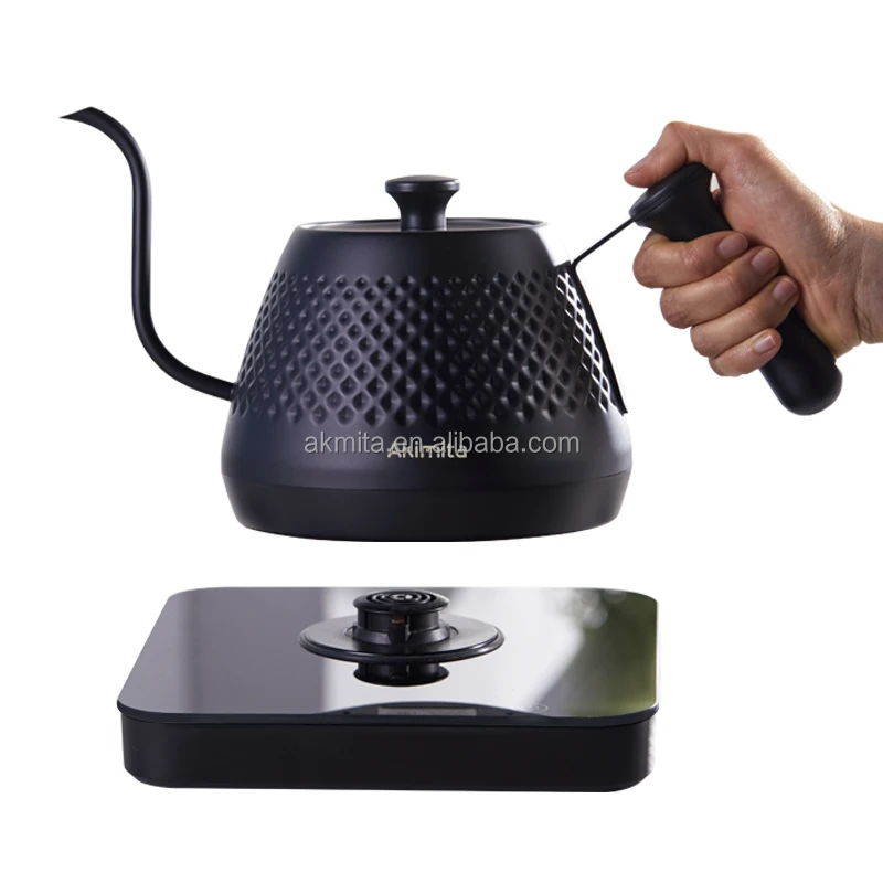 Quick Heating Pour Over Hand Drip Coffee Tea Kettle Smart Hand Brewed Coffee Pot with thermometer