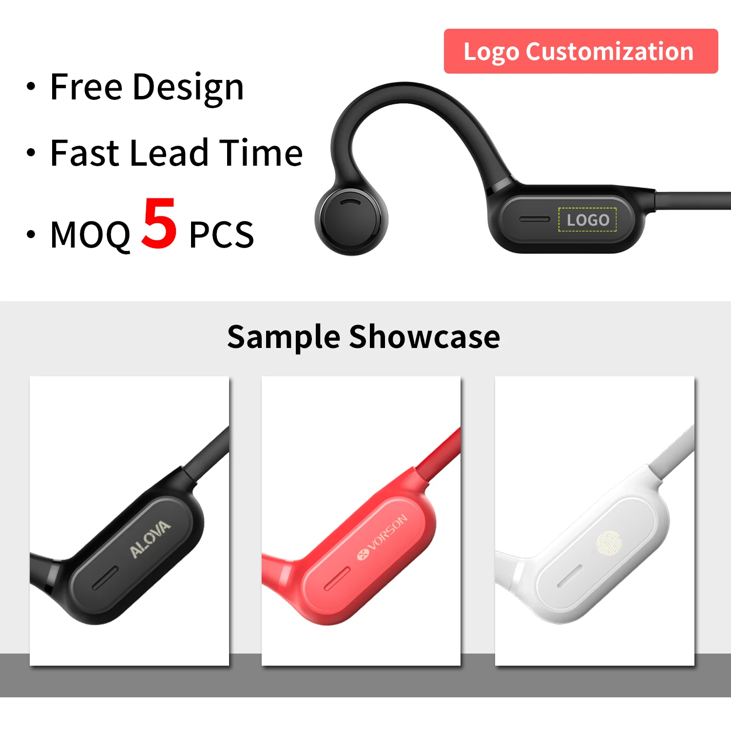 Free shipping to USA Customize Gift Dual Pairing Stereo Audifonos Bluetooth Headphone With Charging Box