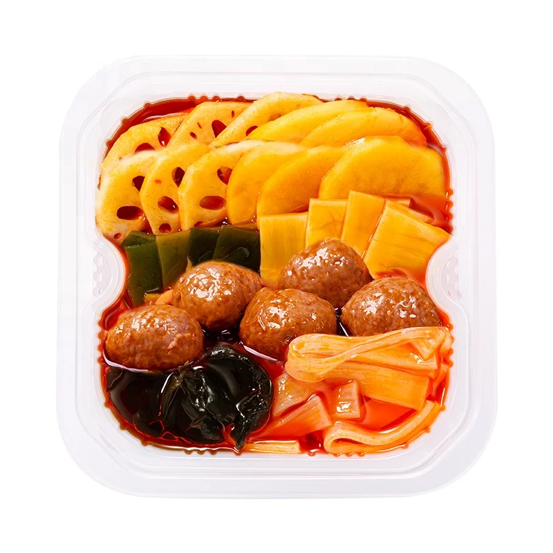 Wholesale Super Delicious Cheap 420g Spicy Beef Balls Self Heating Instant Hot Pot