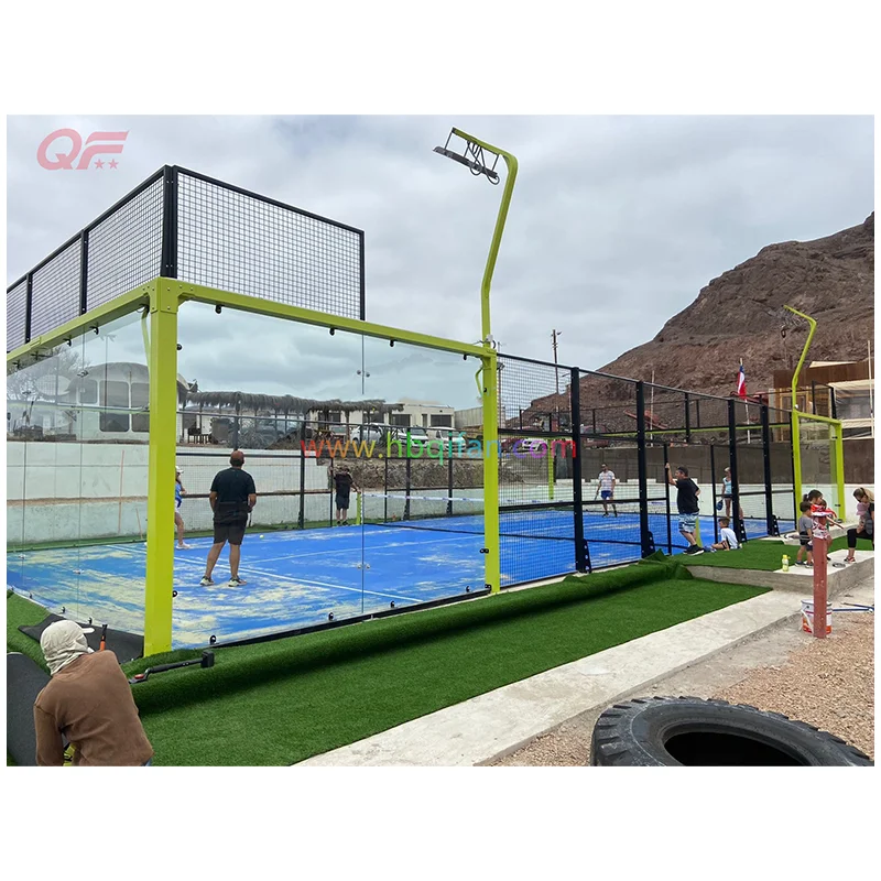 New arrival Luxury Panoramic Professional  Padel court Supplier Outdoor Indoor Paddle Tennis Price