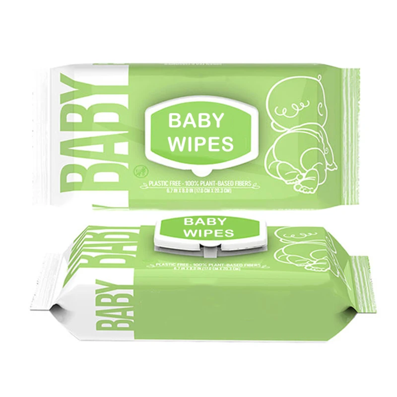 Wholesale Free Sample Sensitive Baby Face Wipes 80pcs 99.9 Pure Water Baby Products Wet Wipes