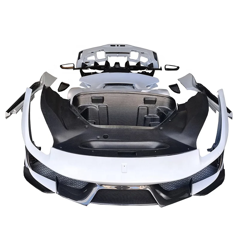 Комплект кузова SPC Pista для Ferrari 488 GTB сухой комплект из углеродного волокна Pista для Ferrari 488 Модернизированный обвес 2015-2019