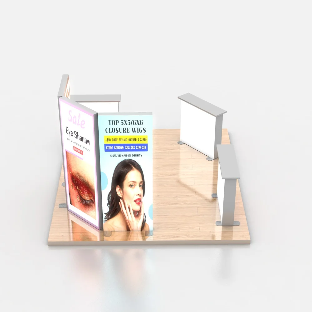 Portable Trade Show Booth Lighting Exhibition Stand Led Light Box Advertising Small Exhibition Booth