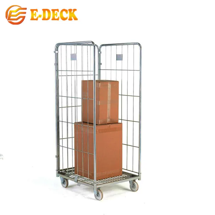 Цена по прейскуранту завода-изготовителя 3-боковой складной склад прокатки каркас контейнер для хранения