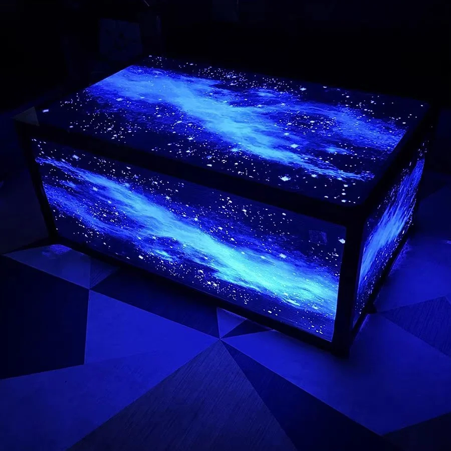 New Arrival High Quality Cool Bar Furniture Nightclub Ktv Night Club led Cube Table Wholesale Hookah Lounge Furniture
