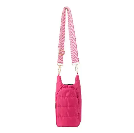 Dull Gray Green  holder crossbody bag puffer sling bag for sport hot sale new arrival quilted water bottle Puffy Handbag