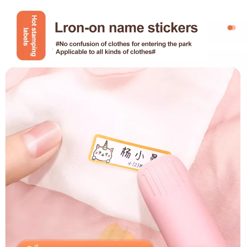 15mm Mini Label Printer Thermal Transfer Sticker Label Printer with Red Blue White Green Black Ribbon Multiple Color Options