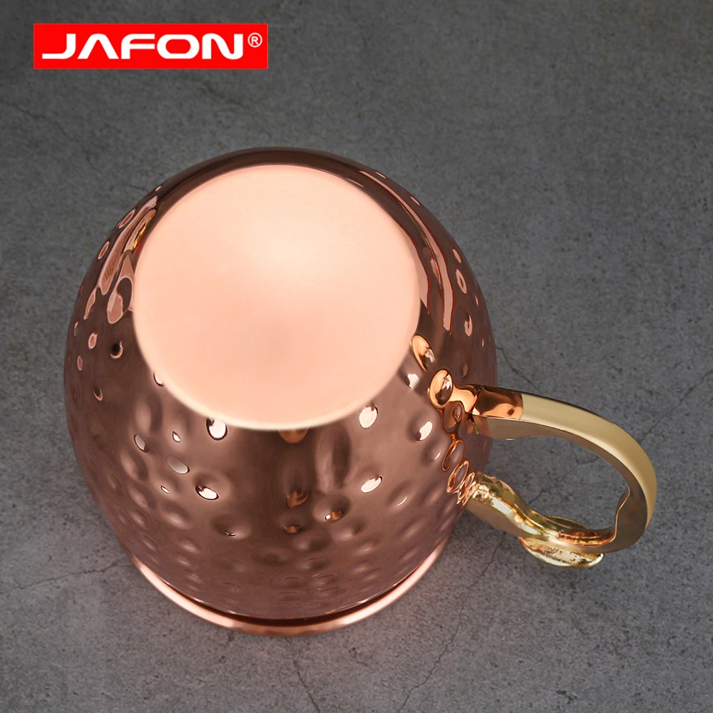 Wholesale High quality Stainless Steel Classical Hammered Moscow Mule Mug Wedding Wine Cup Party Beer Cocktail Cup Copper Mug