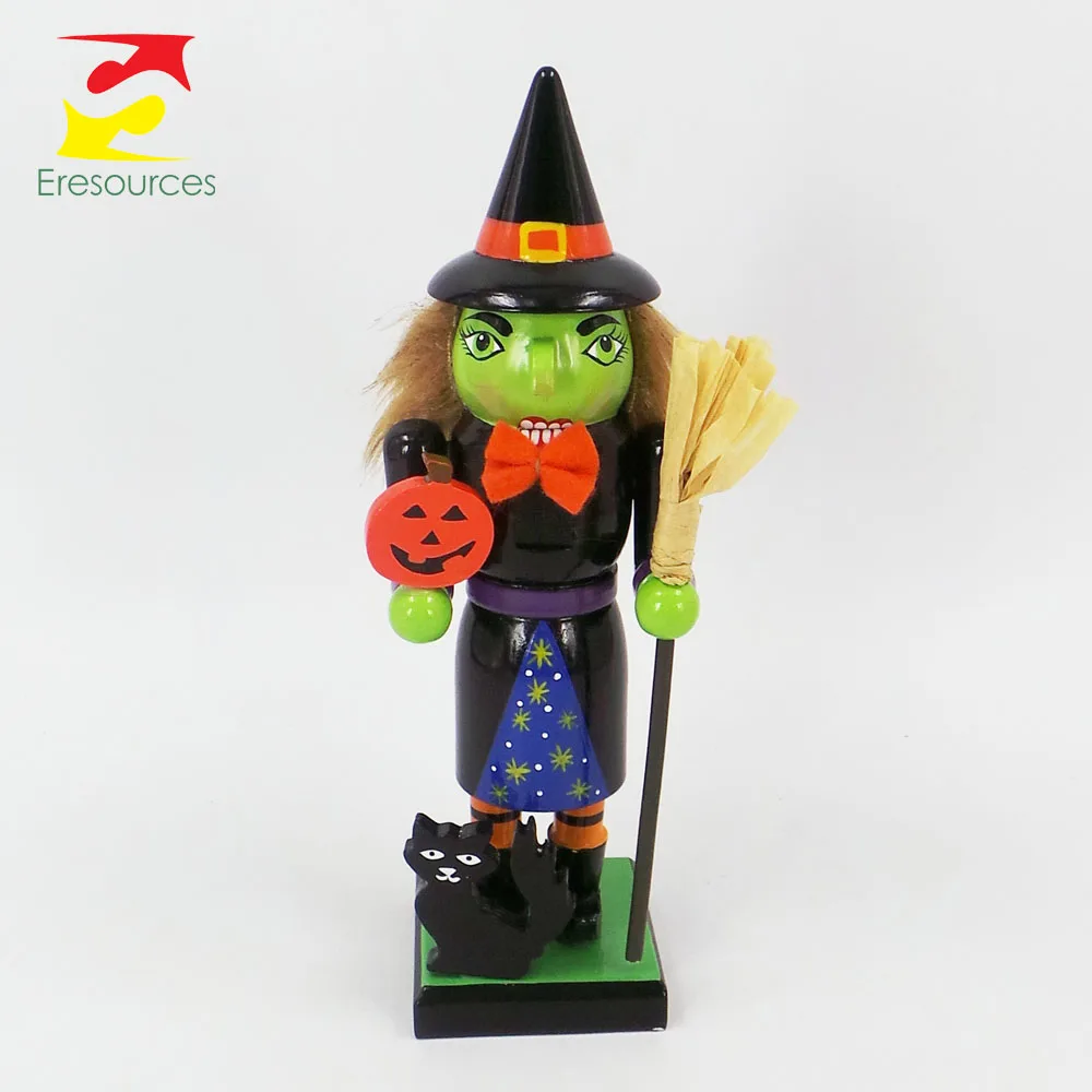 Wholesale Halloween Wooden Nutcrackers the Wicked Witch Halloween Decoration