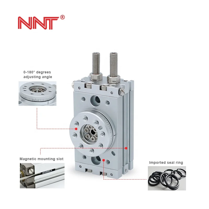 90 Degrees 180 Degrees Pneumatic MSQB Series Rotary Actuators Air Cylinders Rotary Table