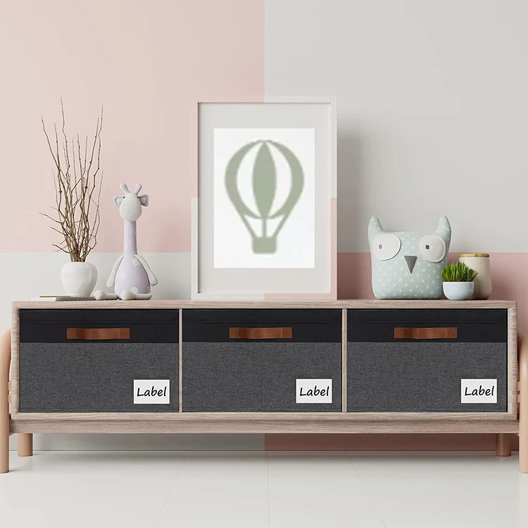 Best Selling Foldable Polyester Linen Clothes Storage Box Reusable Wardrobe Storage Suit with PP Board for pants Organization