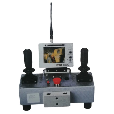 portable video remote control system gives  the operator clear video pictures of the work  zone