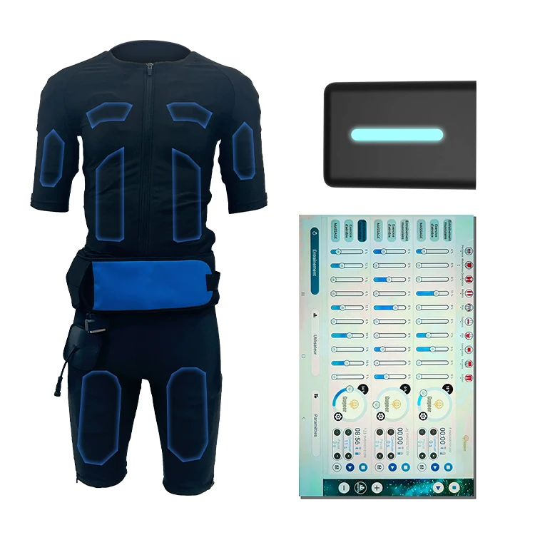 Dual Design Full Body EMS Workout Home XBODY Visionbody Dry Electrodes EMS Fitness Suit