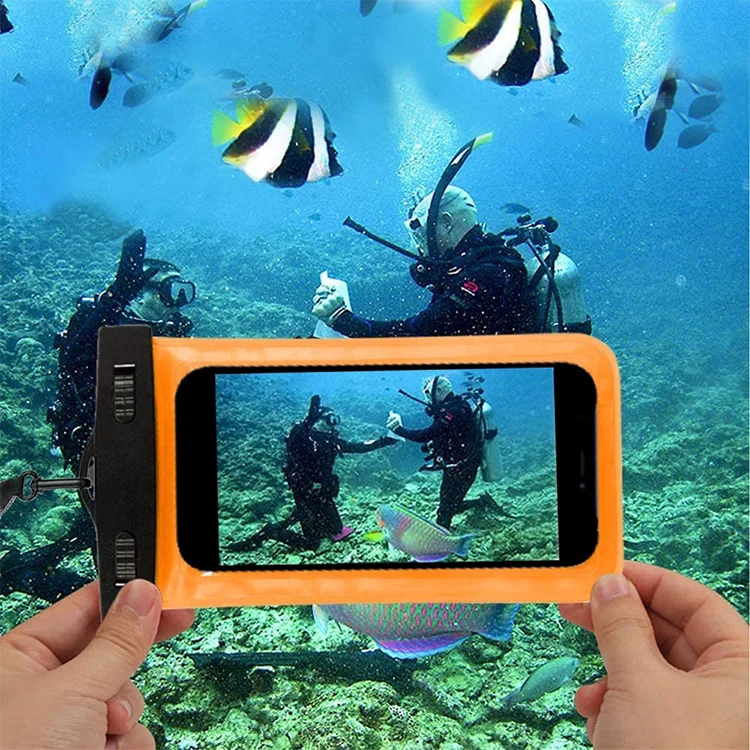 Wholesale Universal Waterproof Bag Pouch Touch ID Fingerprint Supported Mobile Phone Waterproof bag