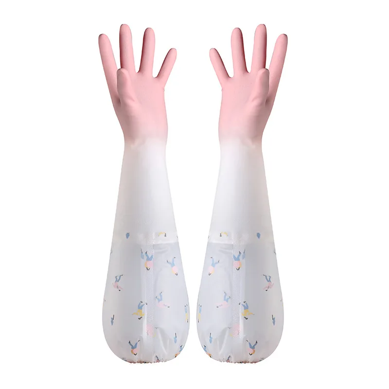 Stocks waterproof pvc silicone finger latex glove household cleaning products for sale 815-0070