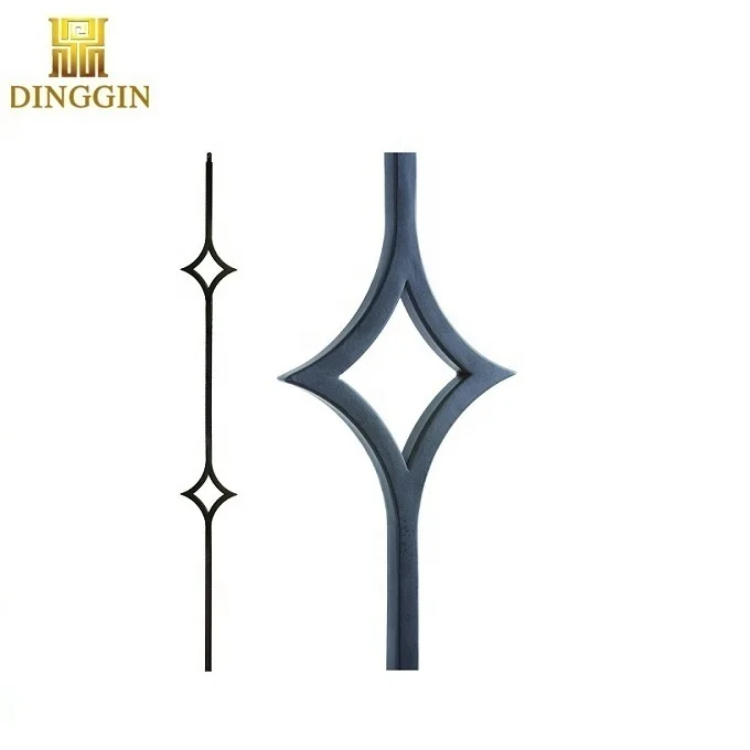 Modern Indoor Various Wrought Cast Iron Baluster China Manufacturer Railing Metal Baluster Fence