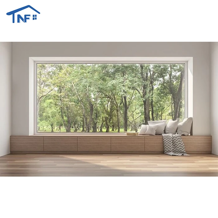 Modern Style Floor To Ceiling Aluminum Large Windows Fixed Glass Extra Large Picture Window