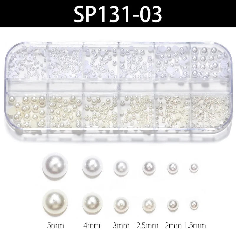 Free sample Nail Salon Professional Flat Back Mixed Crystal Nail Art Rhinestone AB Color Box DIY Nail Art Accessories