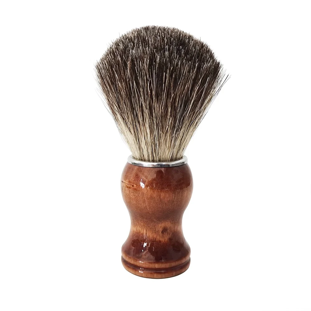 Professional Hair Salon Tool Shaving Tools Badger Brush Wooden Handle Shaving Brush