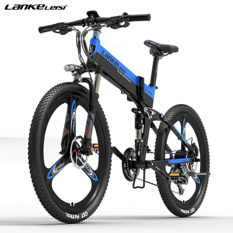 
EU CE certification XT750S 27-speed mountain bike 48V400W 14.5AH lithium battery 26 inch folding electric bicycle 