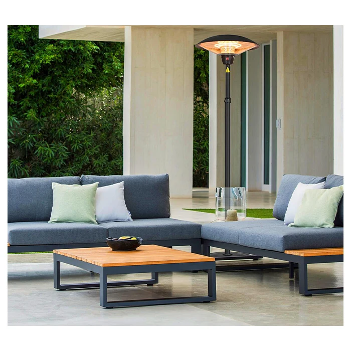 Freestanding Electric Terrace Heater Waterproof Infrared Terrace Stand Heater Umbrella Patio Heater