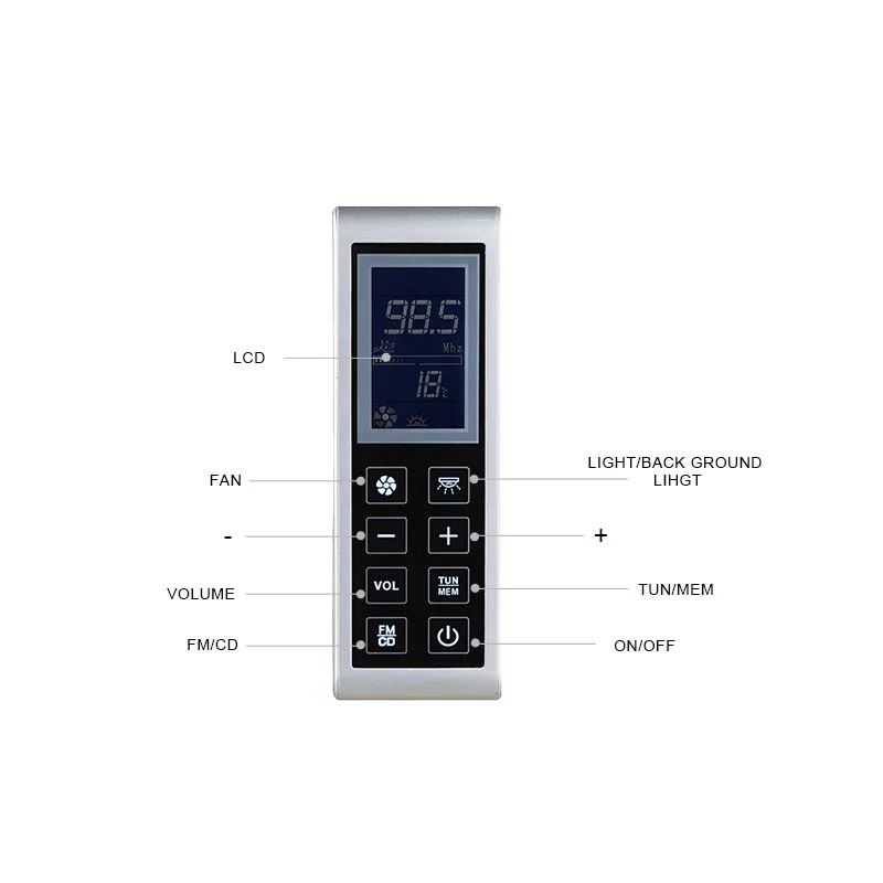 KL-701 Volume Adjustment Light Speaker CE ETL Certification Thermostat Temperature Controller Shower Room Controller