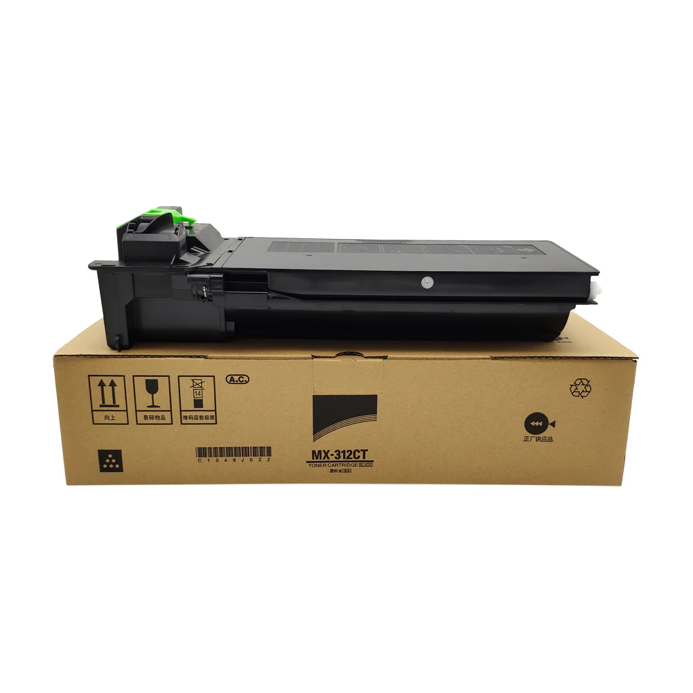 Black Laser Toner MX312 for Sharp MX M260 M310 M264 M314 M354 Copier Toner Cartridge with chip 25k high page yield