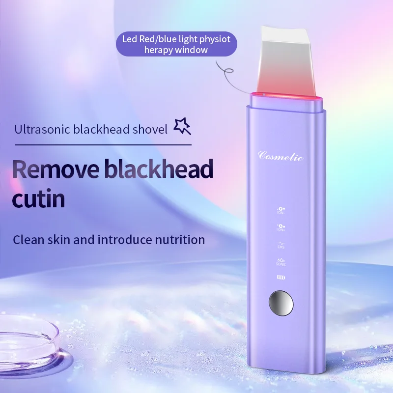 Pore Cleansing Scrubber Portable Skin Spatula Face Peeling Sonic Facial Ultrasonic Skin Scrubber Spatula Ultra Skin Scrubber