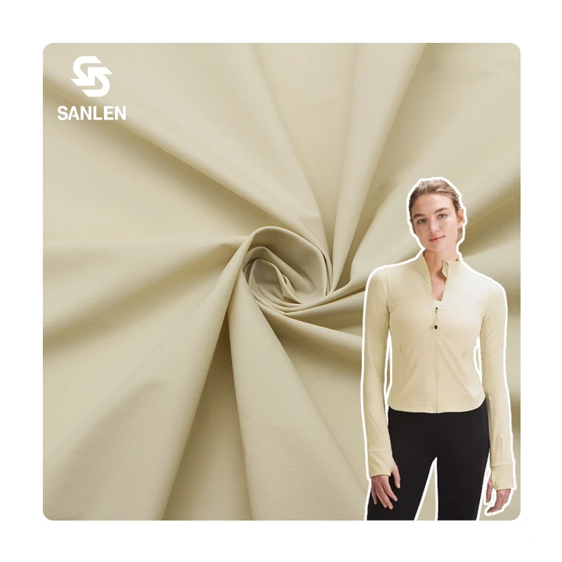 Light 30D Sun Protective Clothing 90% Nylon 10% Spandex Weft Elastic Fabric For Outdoor Wear Jacket