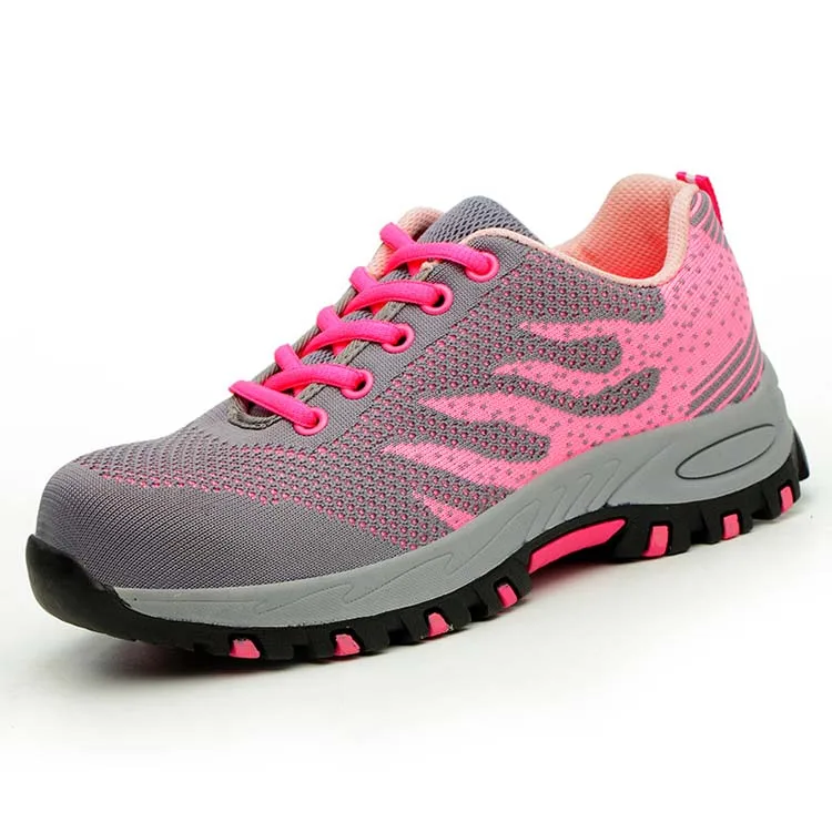 Women Breathable Light Steel Head Protective Shoes in Summer Leisure Safety Work Shoes
