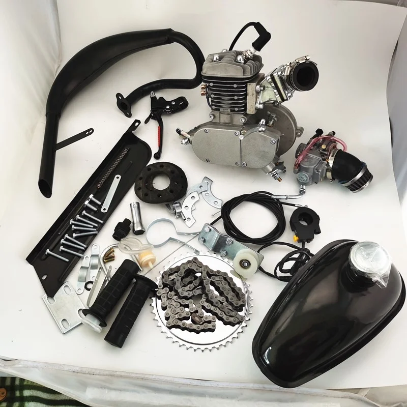 High quality Gas bicycle motor kit 2 stroke 80cc motorized with special cylinder and window piston YX80B