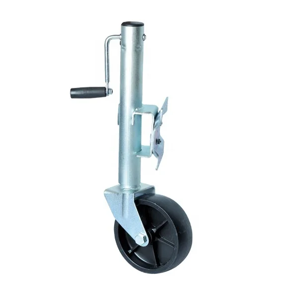 
Side Handle 1000LBS Trailer Jack with Rubber Wheel 
