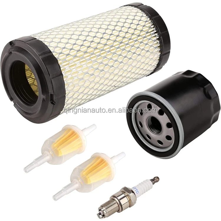 Golf Cart Tune Up Kit for Club Car Precedent 2004- with Kawasaki Engine, Includes Air Filter , Oil Filter, Fuel Filter, Spark