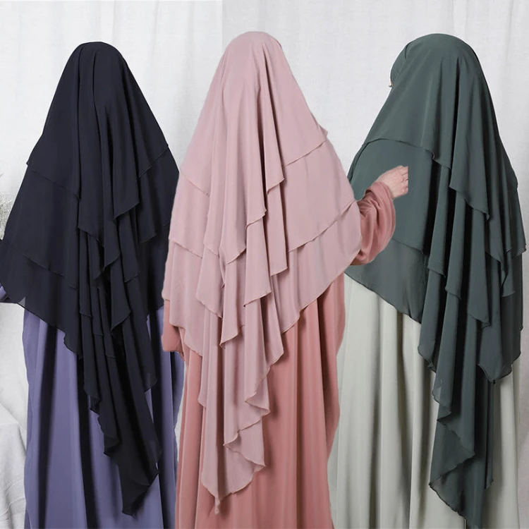 Оптовая продажа Премиум хиджаб Khimar Малайзия Женский шарфы