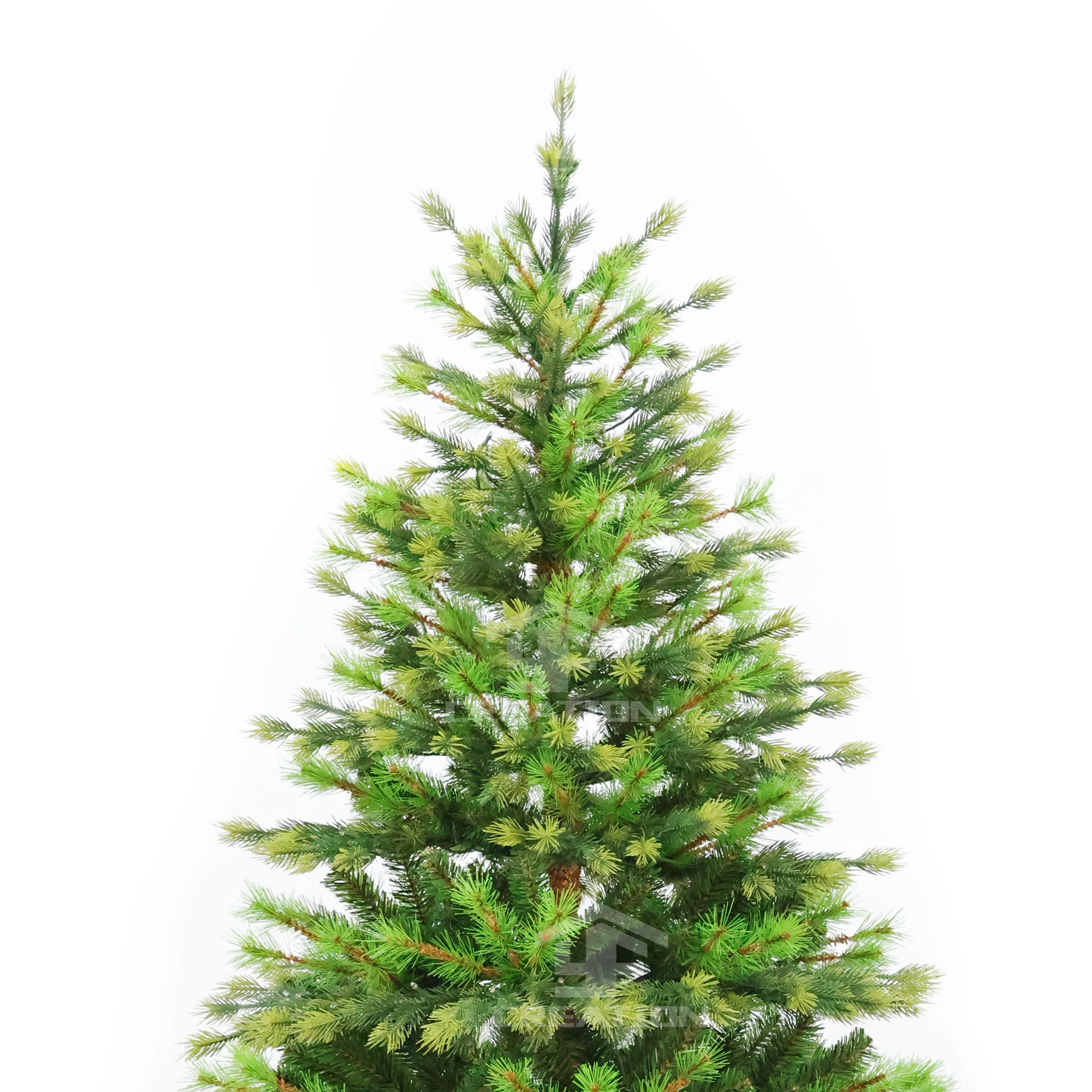 YFCreation New Year Green PVC PE Mixed Artificial Christmas Tree Pre Lit Home Decoration 2023 Navidad Xmax Tree