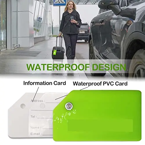 Personalized Aluminum Luggage Tags with Engraved Text Name Symbol Suitcase ID Durable Waterproof Heavy Duty Metal