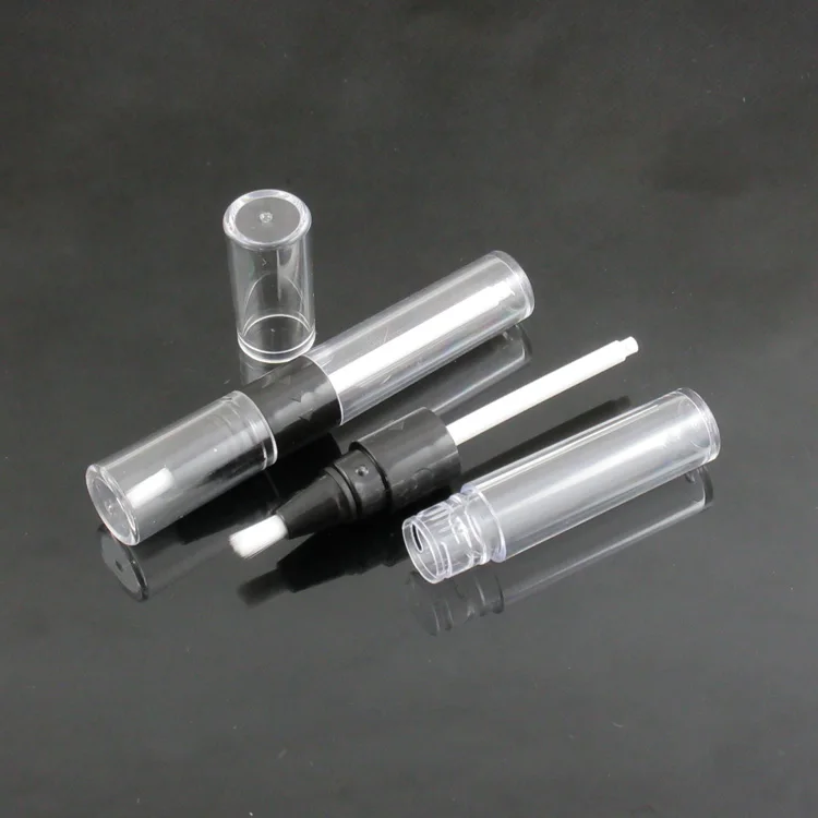 
moq 500pcs TM-CP8201 free samples twist up design air tight cosmetic pen package 4.0ml twist lip gloss pen with brush applicator 