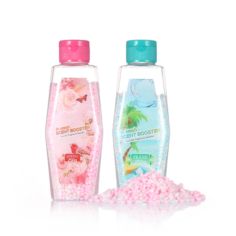 New fashion pink color laundry beads booster scent various flavors available safe laundry pods and scent booster