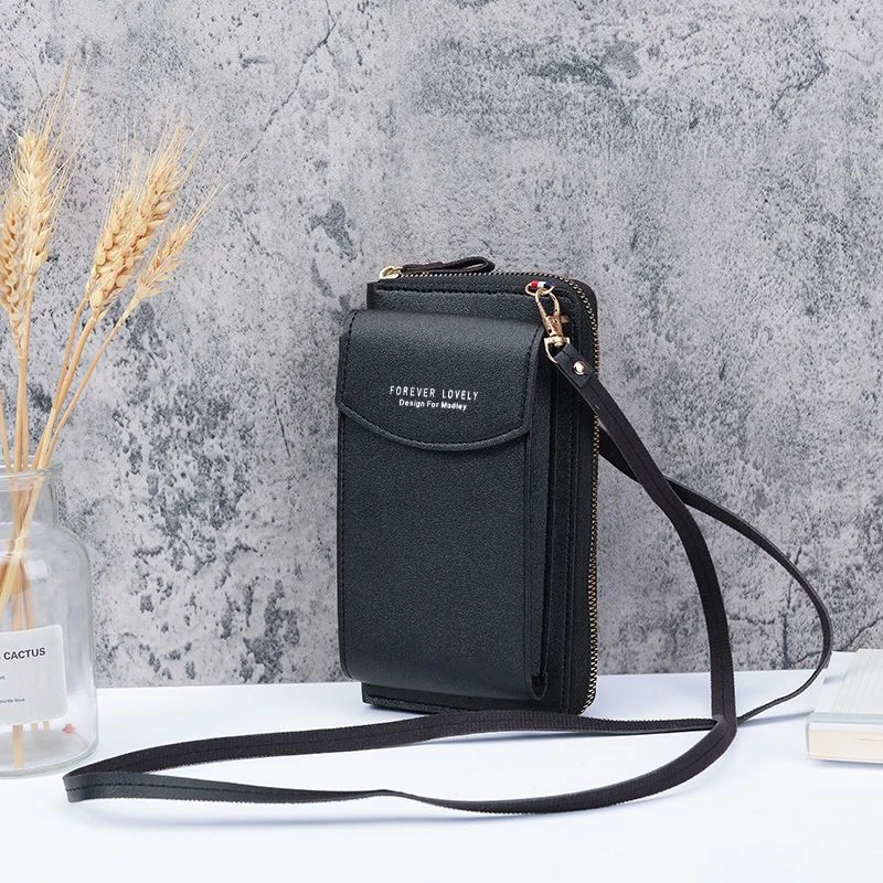 All-In-One Korean Mini Small Satchel Large Capacity Multi-Card Wallet Card Bag Men Women New Fashionable Female Mobile Phone Bag