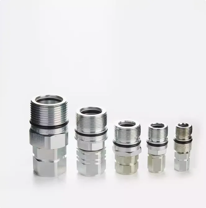 Screw lock high pressure hydraulic quick coupling excavator quick release fitting