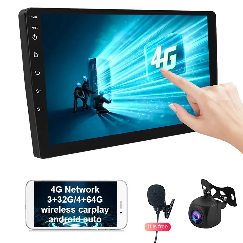 High Quality 10 inch car android multifunctional system Touch Screen Player Gps Navigation Android 10.0 car dvd player radio