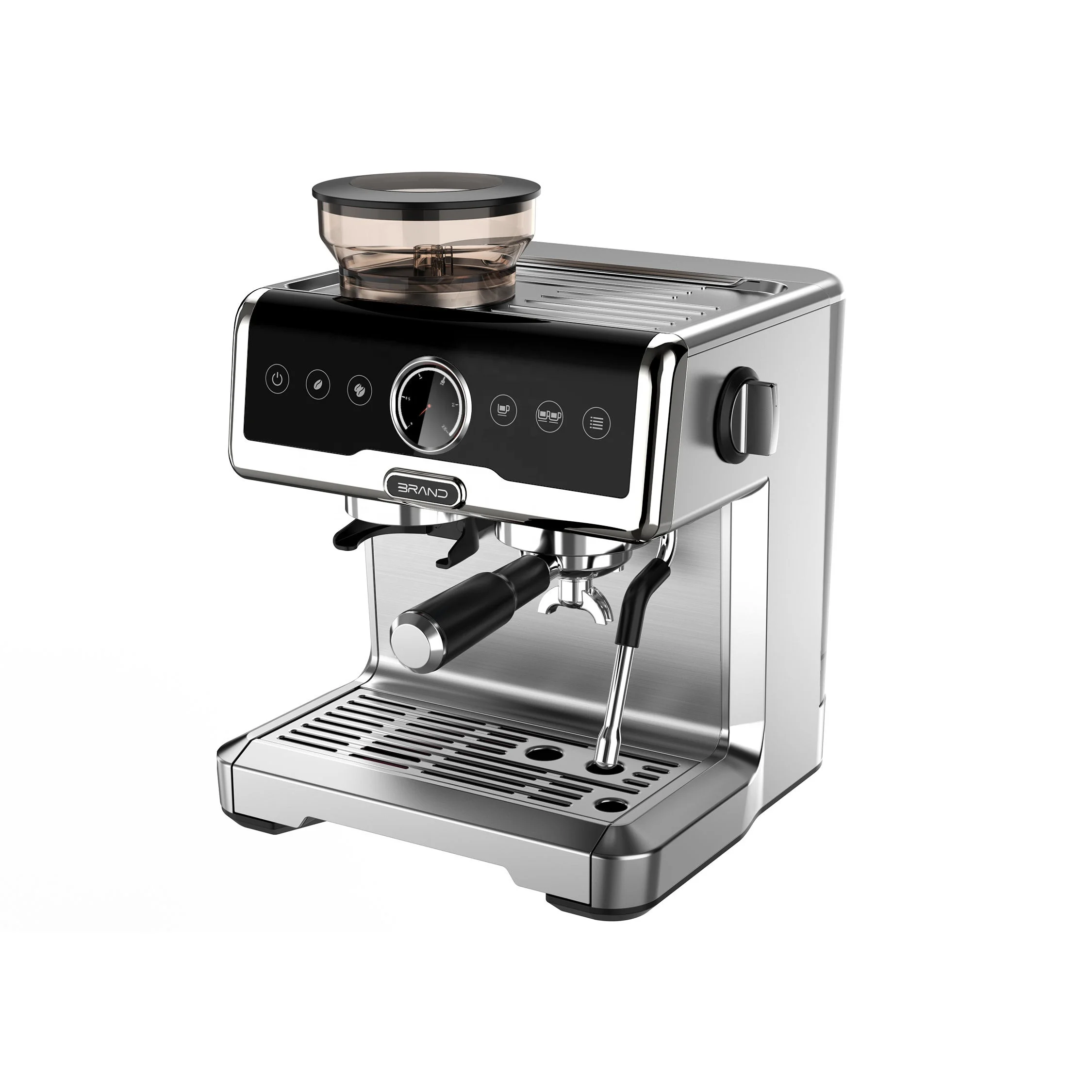 Stainless Steel Espresso Coffee Maker with 15 Bar Pump and Grinder No Reviews yet