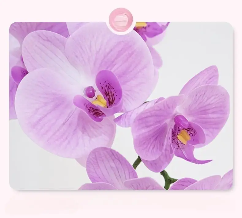 phalaenopsis Hot-selling 9 Heads Orchid butterfly christmas artificial Real Touch flower for wedding decoration
