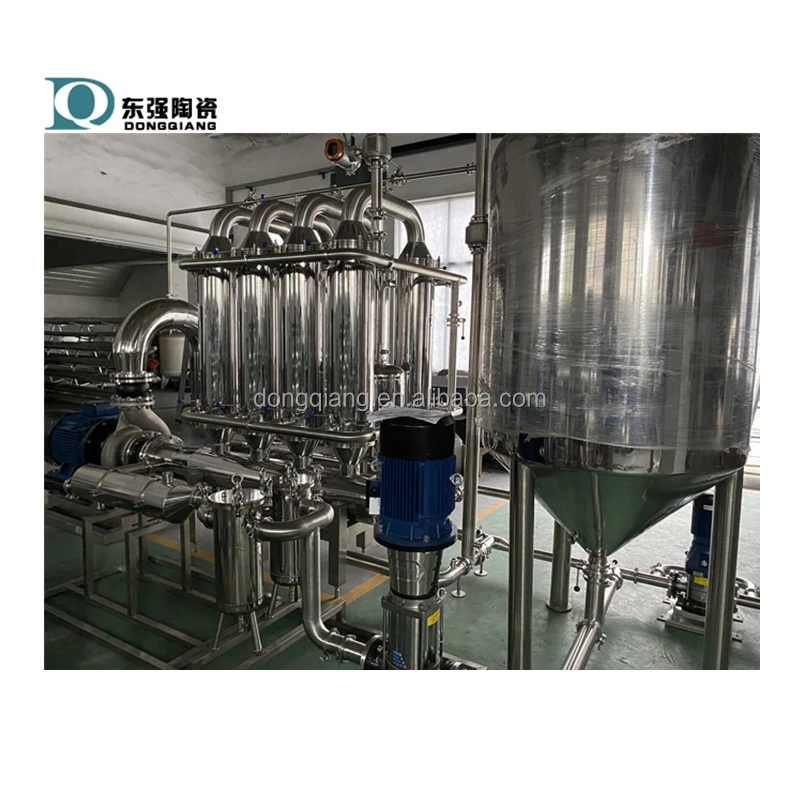 Wine Crossflow Microfiltration System With Ceramic Membrane Elements