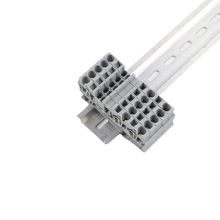 ST 4-TWIN 3 Conductor Multi Level Feed Through Installation Panel Mounted  Din Rail Multi Level Spring Cage Twin Terminal Block
