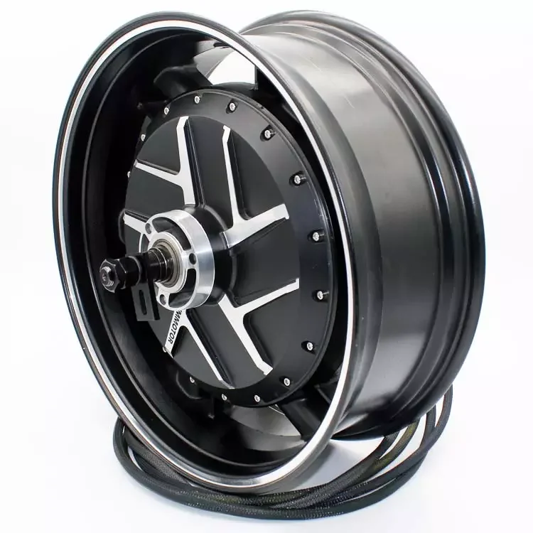 YMMOTOR 17 inch 15KW 60V72V 96V high speed racing motor tile type brushless DC motor  is suitable for electric motorcycles