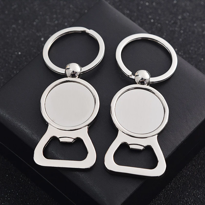 TL968 Customized Logo Key Chain Wholesale Metal Keychain Blanks Engraving Brand Gift Promotion Stainless Steel Round Keychain
