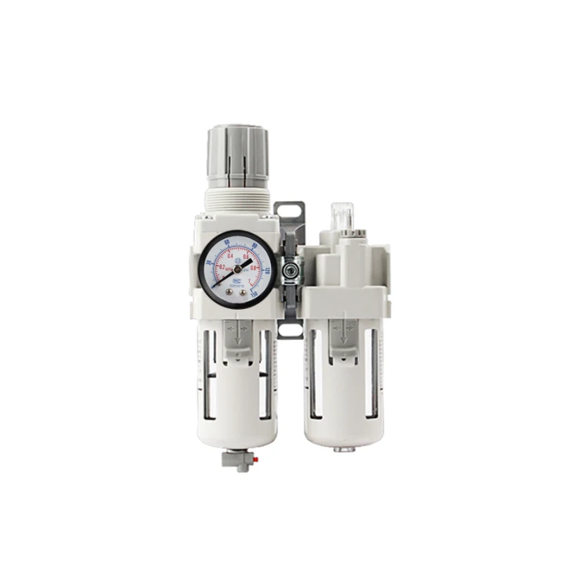 Air Source Treatment Compressor AC Series Auto and Manual  Filter drain Pressure Regulator Lubricator Combination Filter